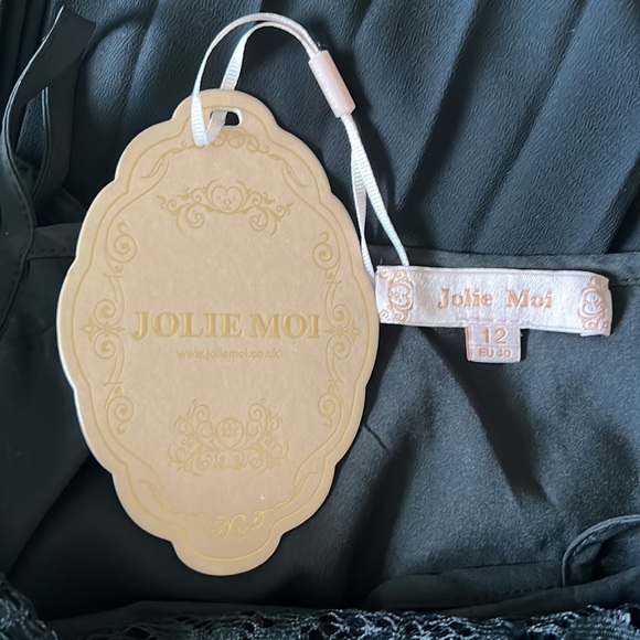 NWT Jolie Moi Lace Bodice Pleated Dress - Picture 11 of 12